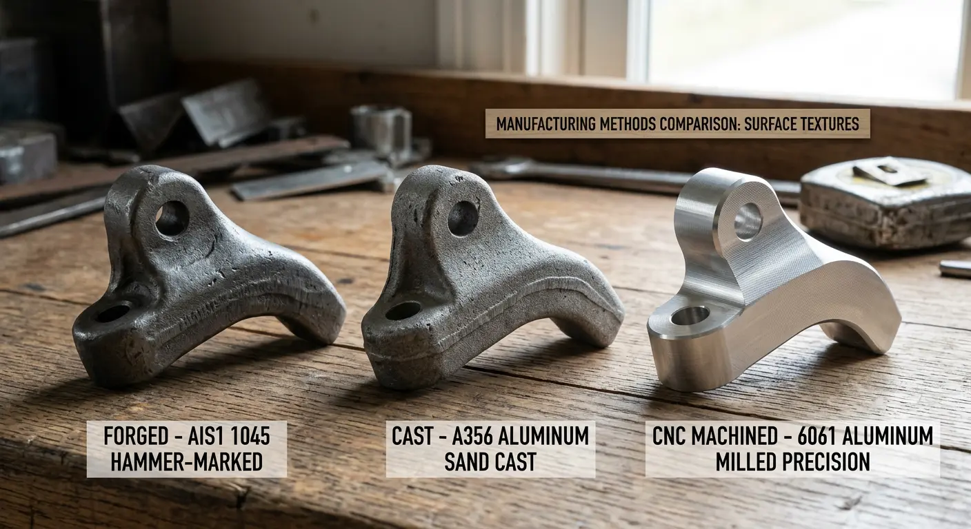 Forging vs Casting vs CNC Machining